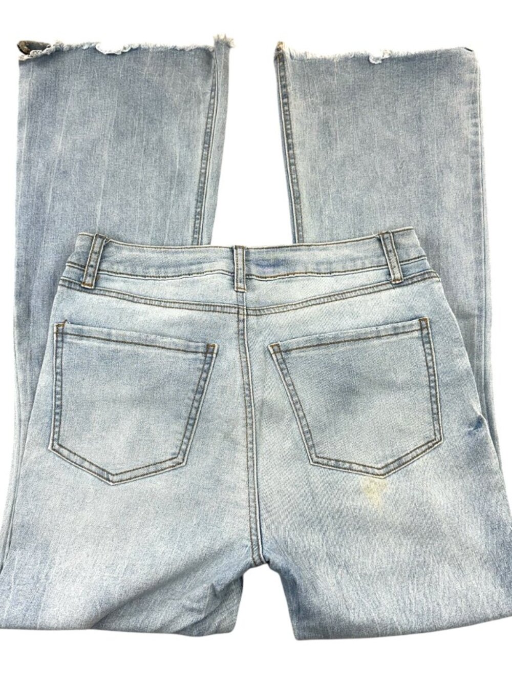 Y2K Tinseltown Distressed Flare Jeans